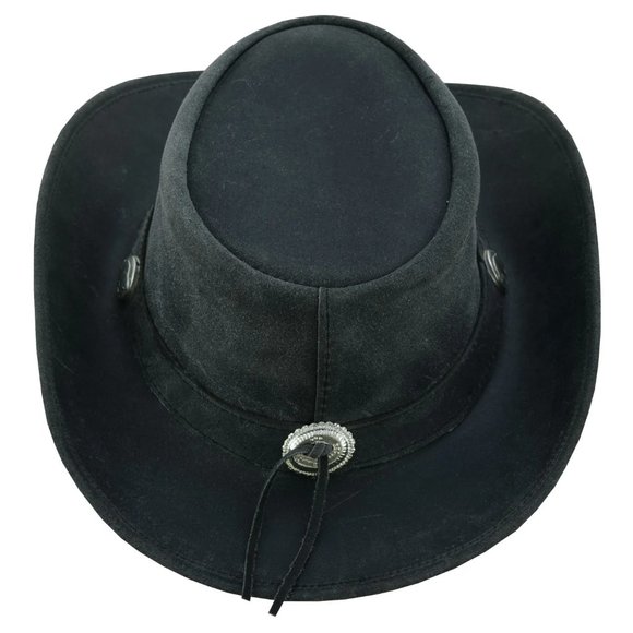 Western style original leather hat for Men and Women, Cowboy real leather Hat main image 8